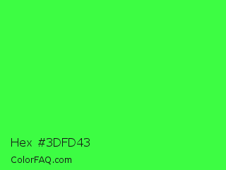 Hex #3dfd43 Color Image