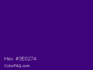 Hex #3e027a Color Image