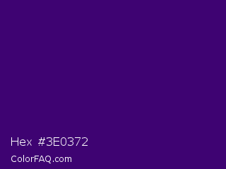 Hex #3e0372 Color Image