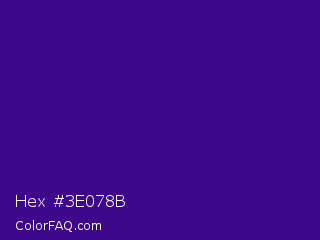Hex #3e078b Color Image