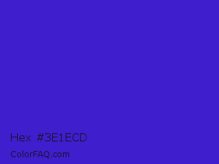 Hex #3e1ecd Color Image