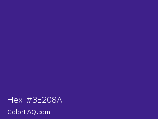 Hex #3e208a Color Image