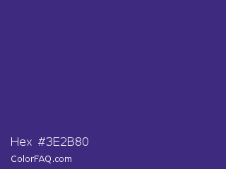 Hex #3e2b80 Color Image