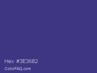 Hex #3e3682 Color Image