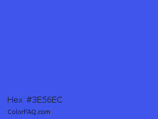 Hex #3e56ec Color Image