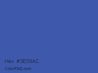 Hex #3e59ac Color Image