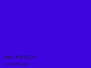 Hex #3f05df Color Image