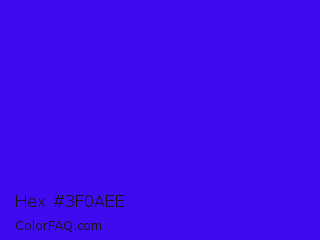 Hex #3f0aee Color Image