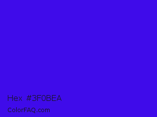 Hex #3f0bea Color Image