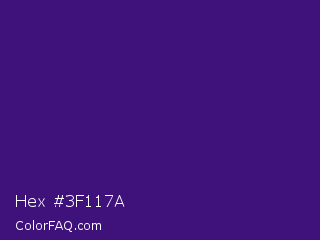 Hex #3f117a Color Image