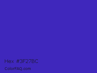 Hex #3f27bc Color Image