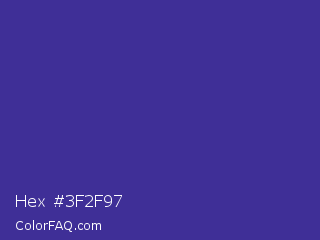 Hex #3f2f97 Color Image