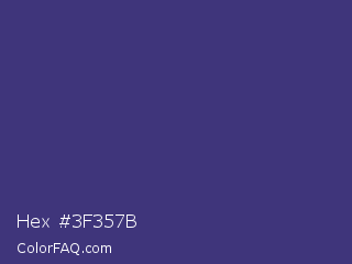 Hex #3f357b Color Image