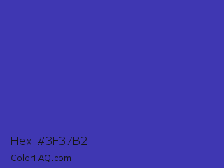 Hex #3f37b2 Color Image