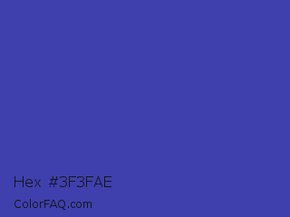 Hex #3f3fae Color Image
