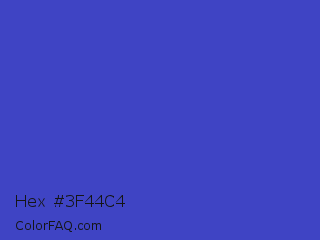 Hex #3f44c4 Color Image