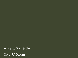 Hex #3f462f Color Image