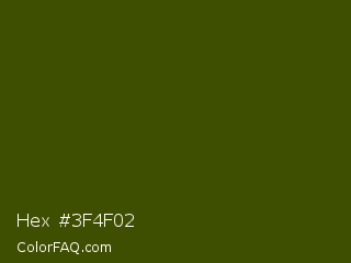 Hex #3f4f02 Color Image