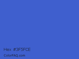 Hex #3f5fce Color Image