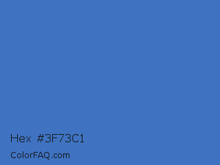 Hex #3f73c1 Color Image