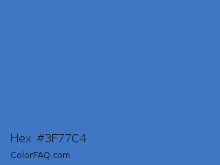 Hex #3f77c4 Color Image