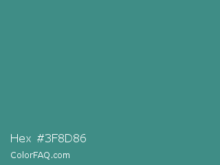 Hex #3f8d86 Color Image