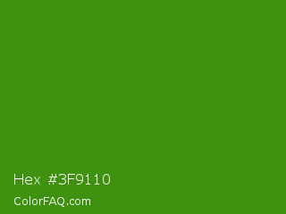 Hex #3f9110 Color Image