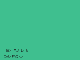 Hex #3fbf8f Color Image