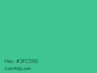 Hex #3fc590 Color Image
