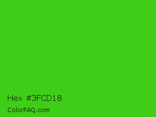 Hex #3fcd18 Color Image