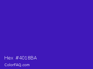 Hex #4018ba Color Image