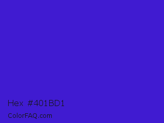 Hex #401bd1 Color Image
