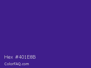 Hex #401e8b Color Image
