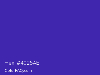Hex #4025ae Color Image