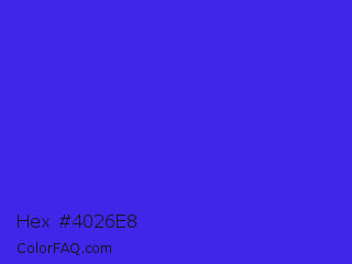 Hex #4026e8 Color Image