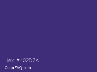Hex #402d7a Color Image