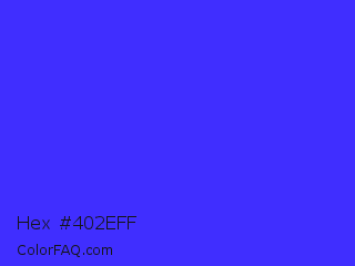 Hex #402eff Color Image
