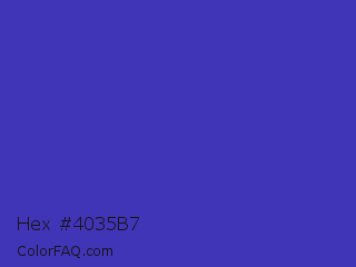 Hex #4035b7 Color Image