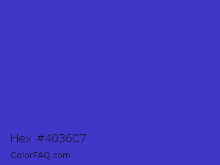 Hex #4036c7 Color Image