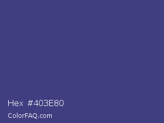 Hex #403e80 Color Image