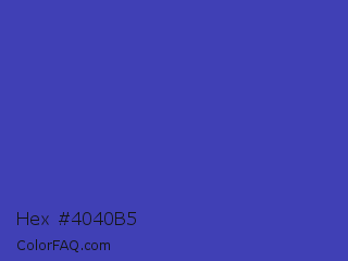 Hex #4040b5 Color Image