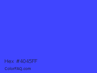 Hex #4045ff Color Image