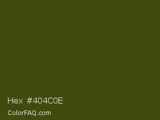 Hex #404c0e Color Image