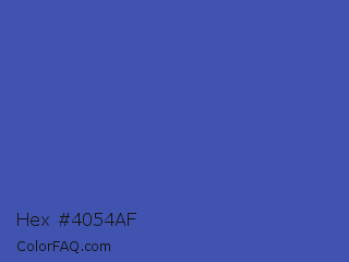 Hex #4054af Color Image