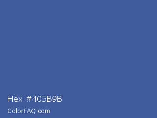 Hex #405b9b Color Image