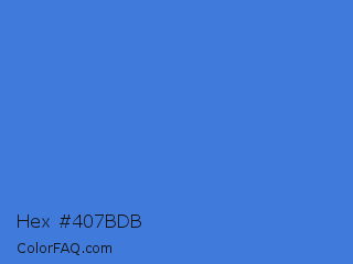Hex #407bdb Color Image