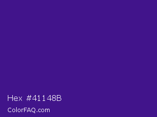 Hex #41148b Color Image