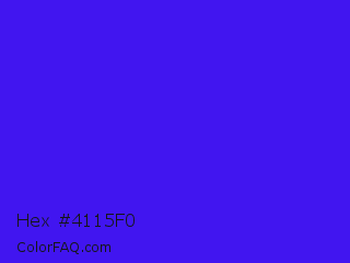 Hex #4115f0 Color Image