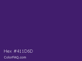 Hex #411d6d Color Image