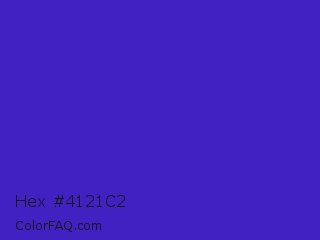 Hex #4121c2 Color Image